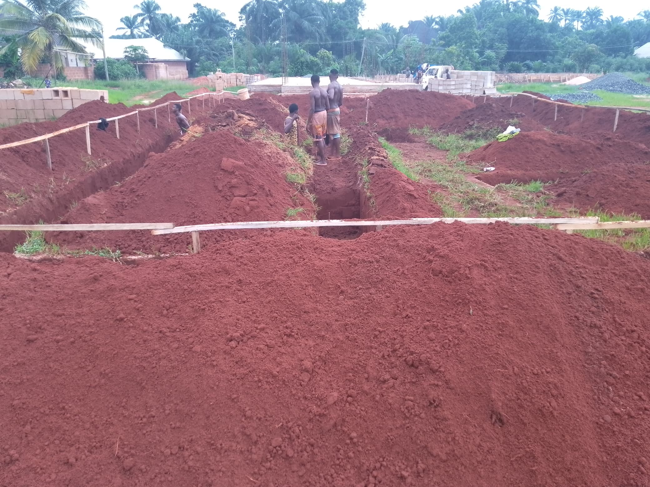 Residential building construction, QC/QS operations, setting out project in Nsukka Enugu State, Nigeria
