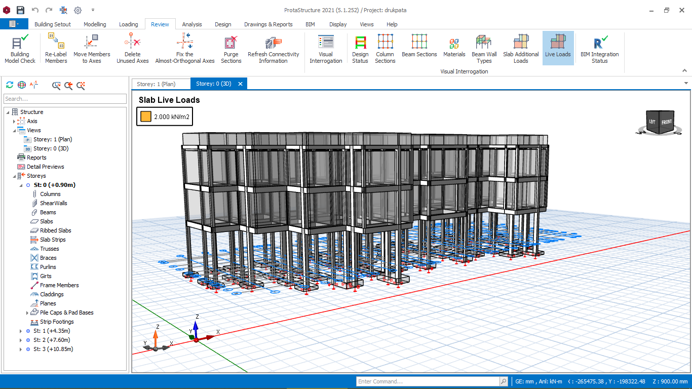 Structural design analysis for hotel building