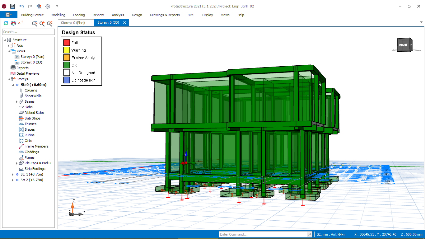Structural design services for residential building